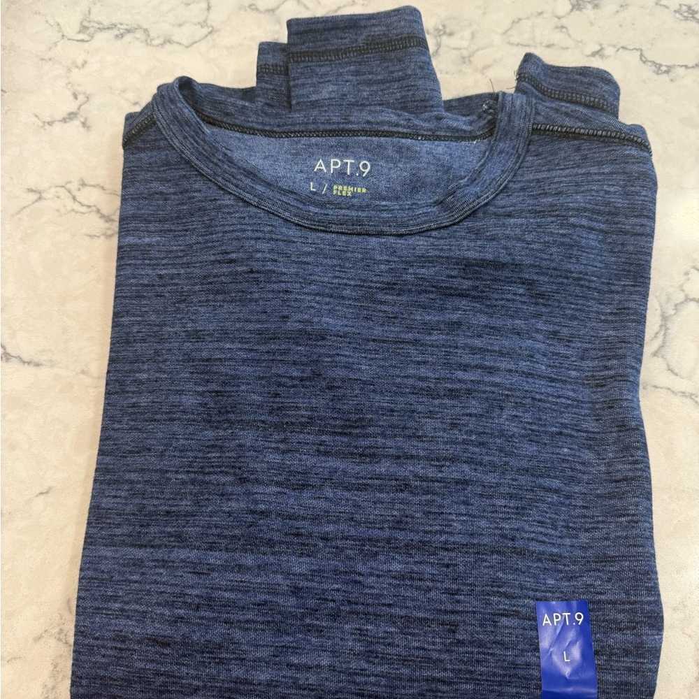 APT.9 Blue Long Sleeve Shirt